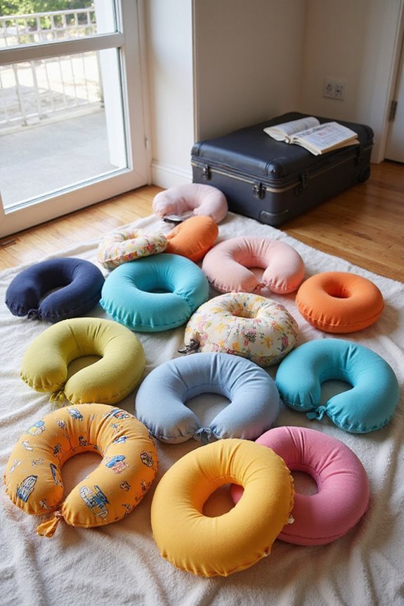 comfortable inflatable travel pillows