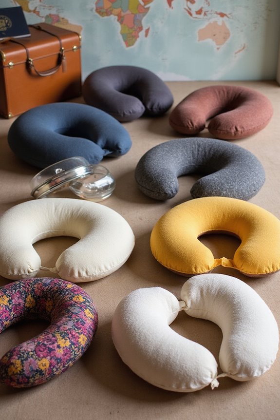 comfortable travel neck pillows
