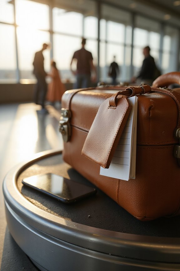 contact info ensures luggage recovery