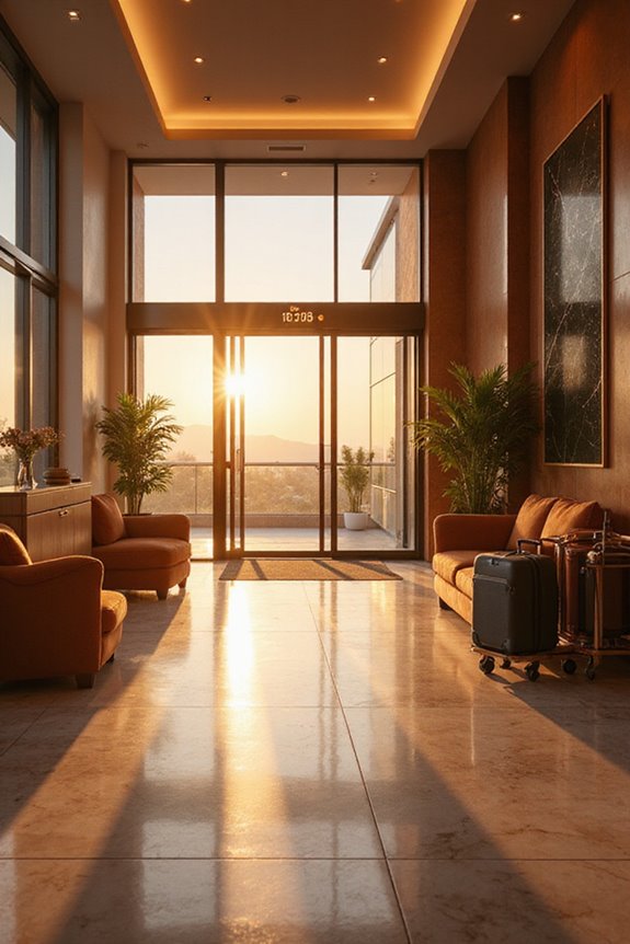 hotel arrival and departure times