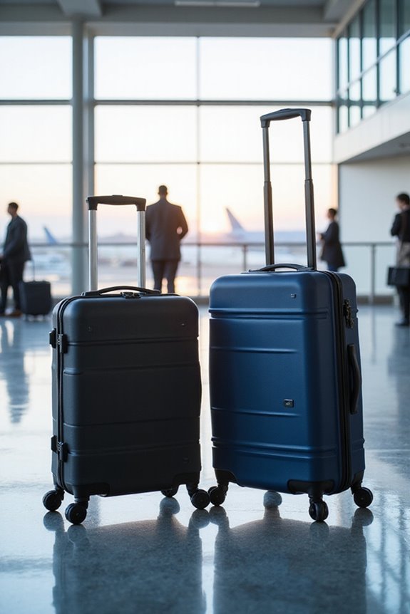 luggage selection spinner vs two wheel