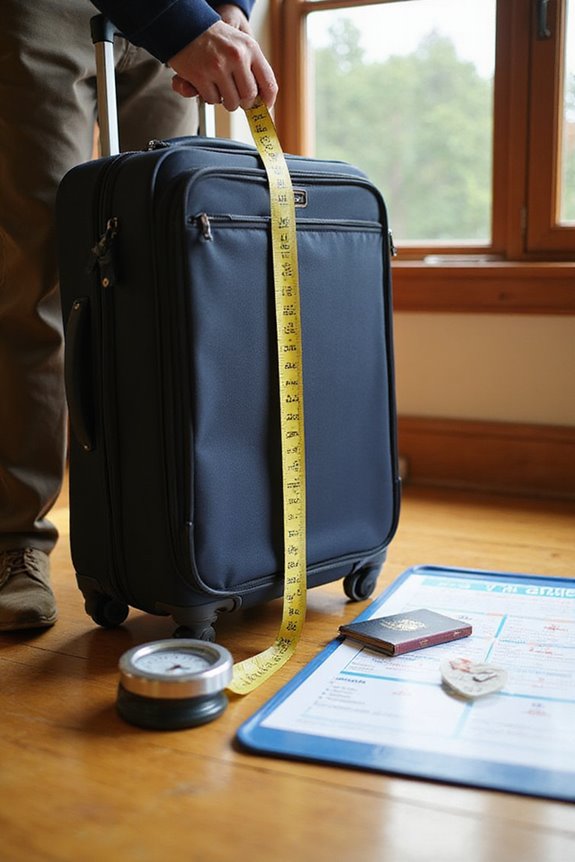 measure luggage dimensions accurately