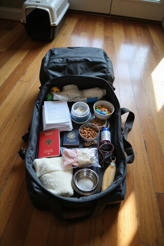 pet travel packing essentials