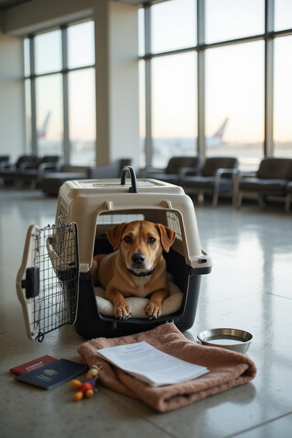 prepare pets for flight