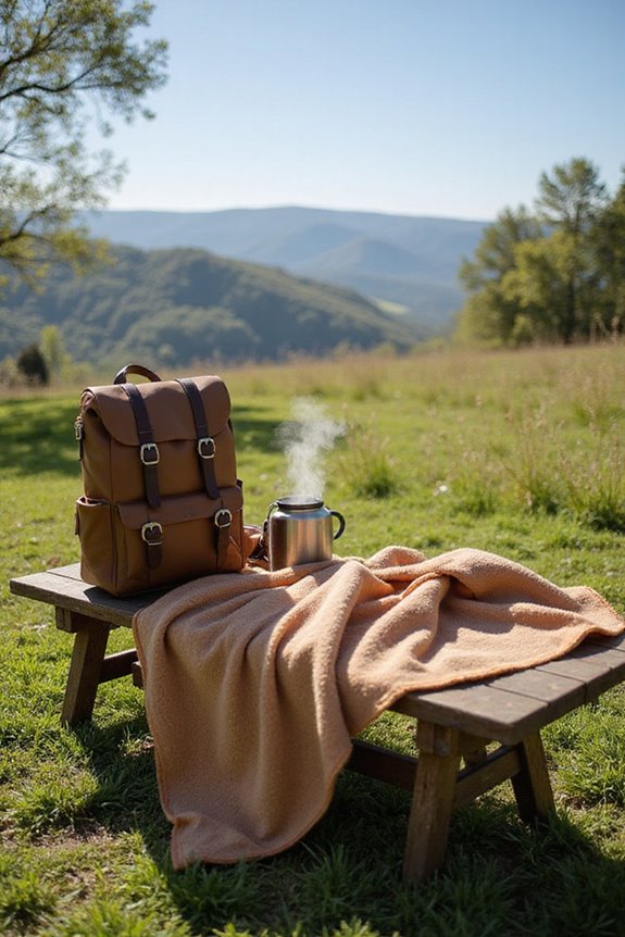 travel blanket size material